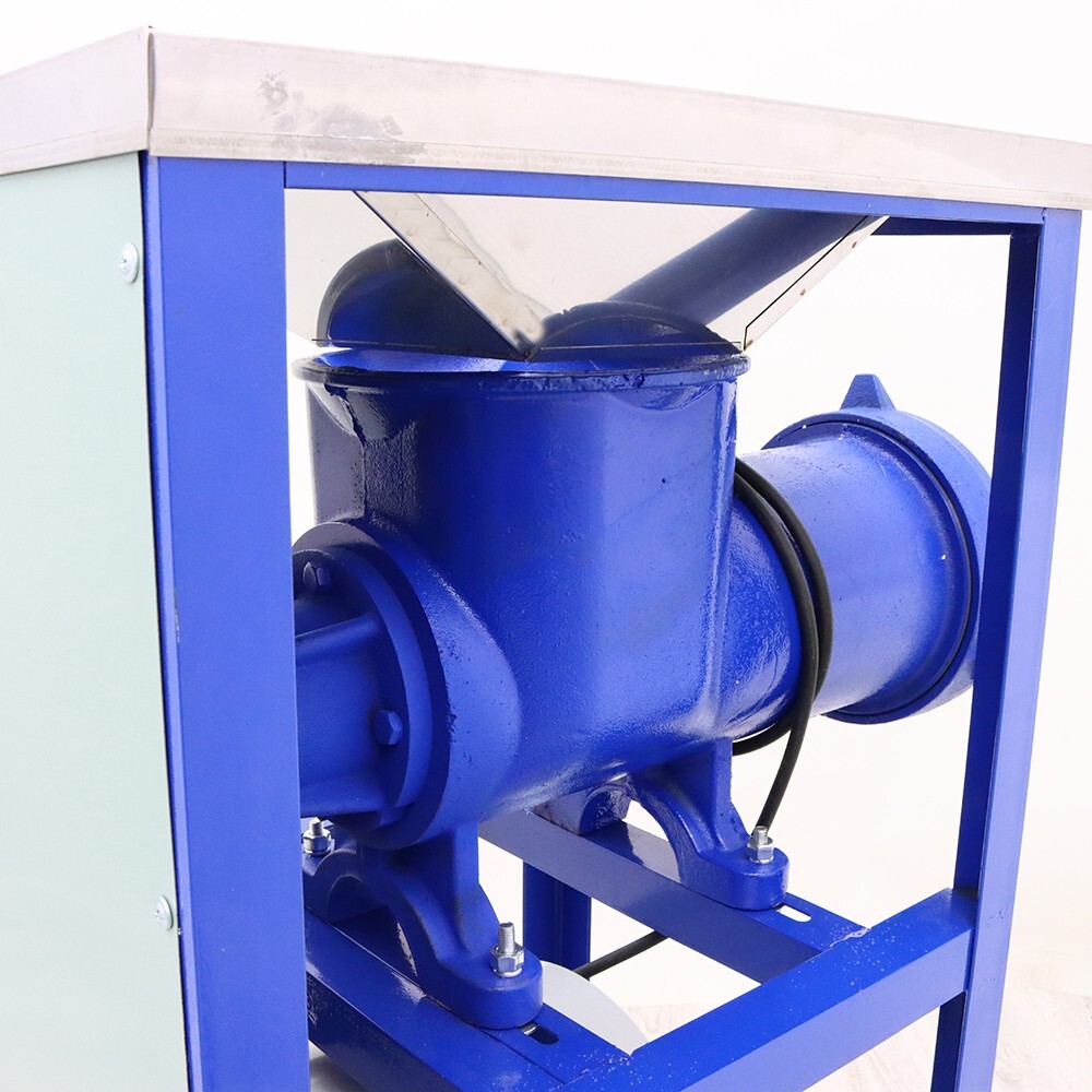 Commercial Electric Bone Crusher & Meat Grinder 220V Movable Feed Processer