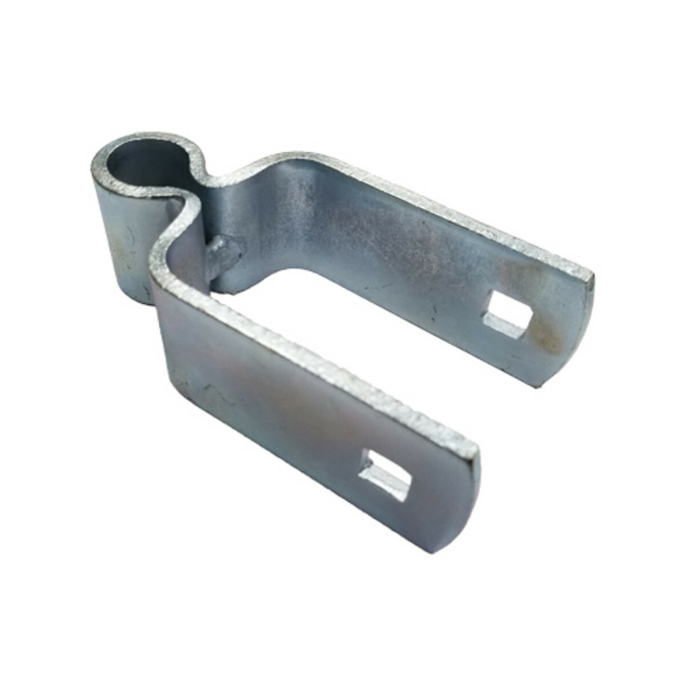 3/4" x 2" Heavy Duty Female Gate Post Square Hinge Bolt-on Zync Plated