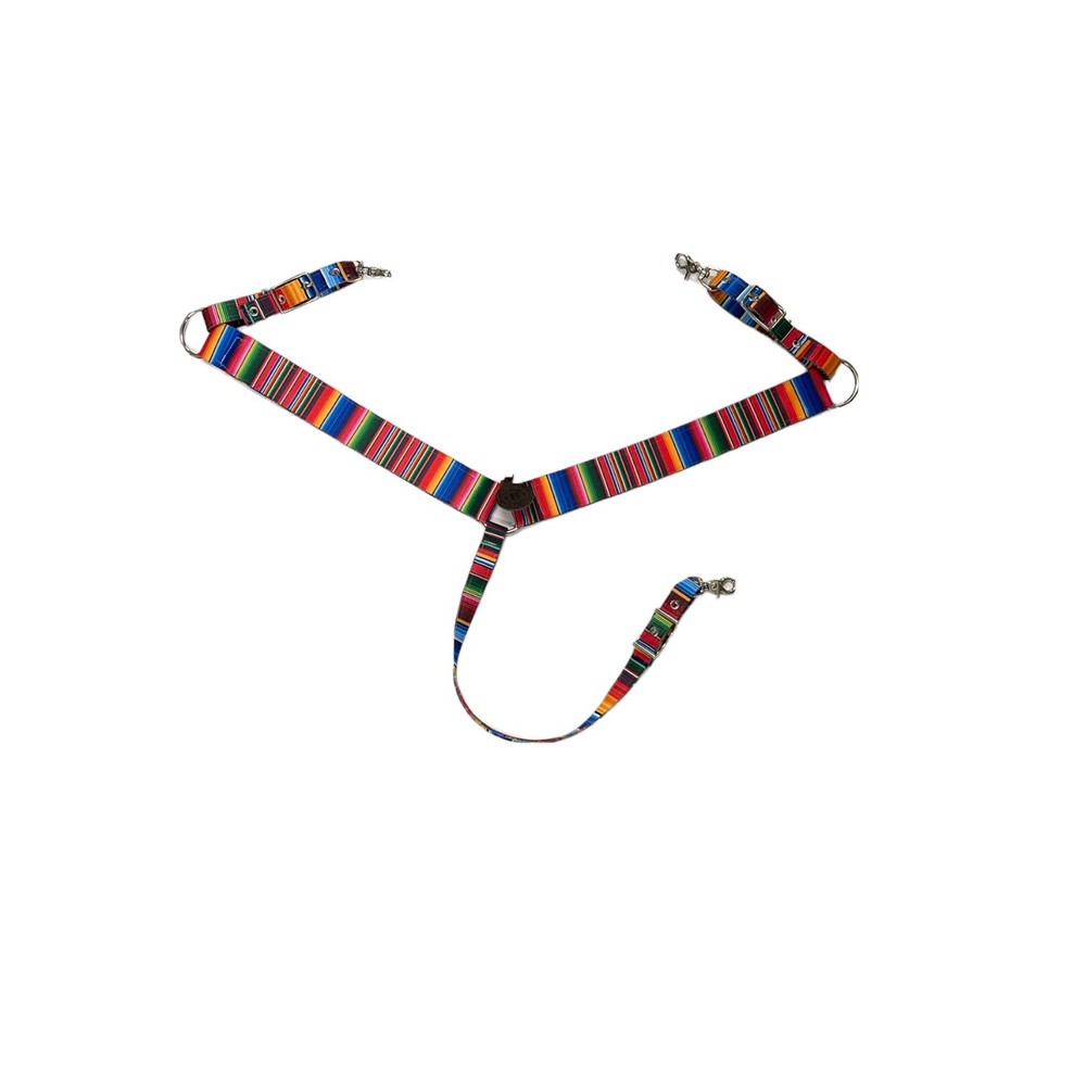 nylon horse breast collar Serape Design