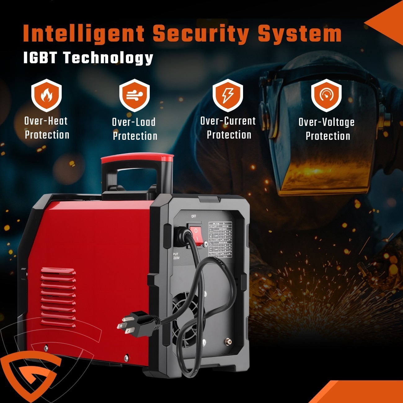 MIG Welder 250A Mig Welding Machine 3-in-1 Flux Core MIG/Stick/Lift TIG Welder