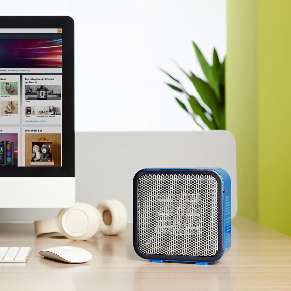 Ceramic Portable Mini Space Heater for Office Desk, Fast Heating, Efficient, Ind