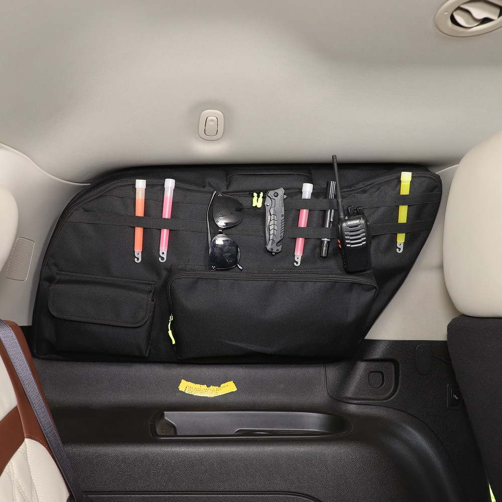 Black Trunk Left Side Window Storage Bag For Cadillac Escalade 2007-2014