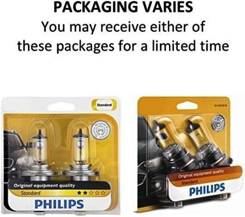 Philips 9003 B1 Standard Halogen Replacement Headlight Bulb, 2 Pack