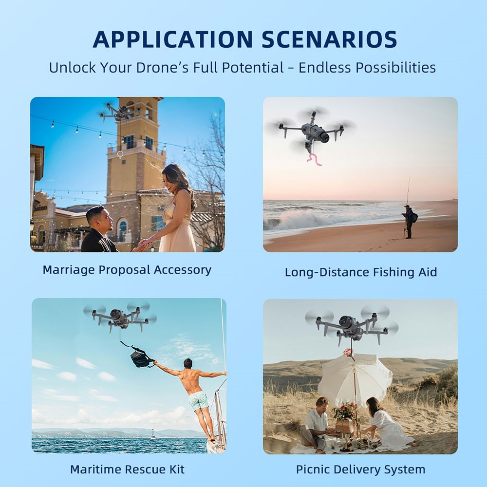 For DJI Mavic 4 Pro Payload Launcher Lightweight Design & Type-C Charging Cable