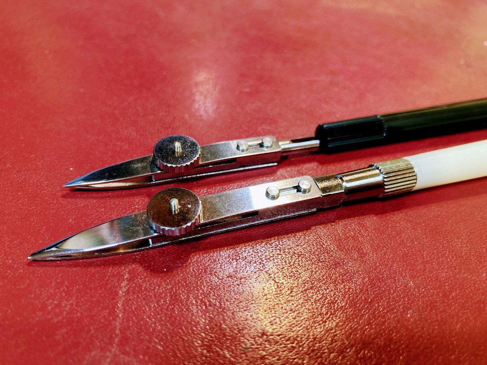 Vintage UCHIDA KD SE Drafting Instrument Set Precision Compass Japan