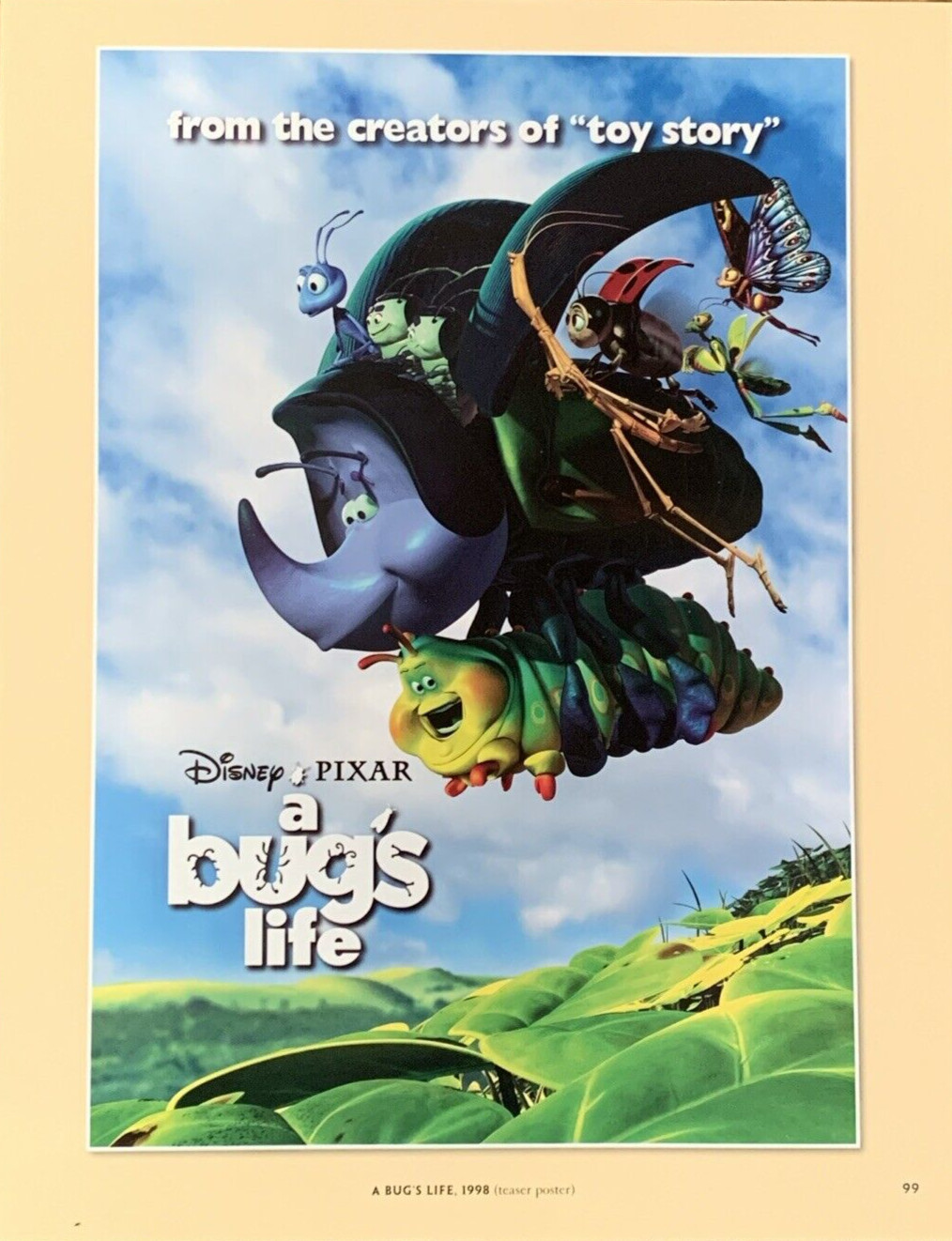 A Bugs Life Movie Poster 1998 Disney PIXAR #0060