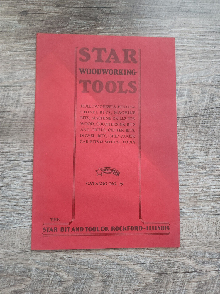 Star Tools Woodworking, Catalog No. 29, PB, 1930s