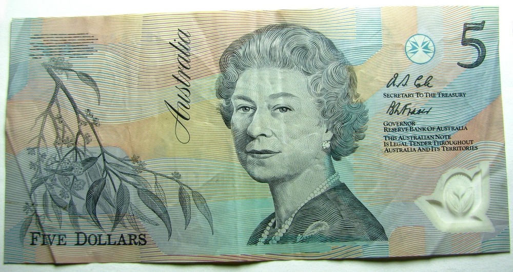 Australia 1st Prefix ~ AB 00 $5 Fraser Cole First Polymer banknote Issue ~ 1992