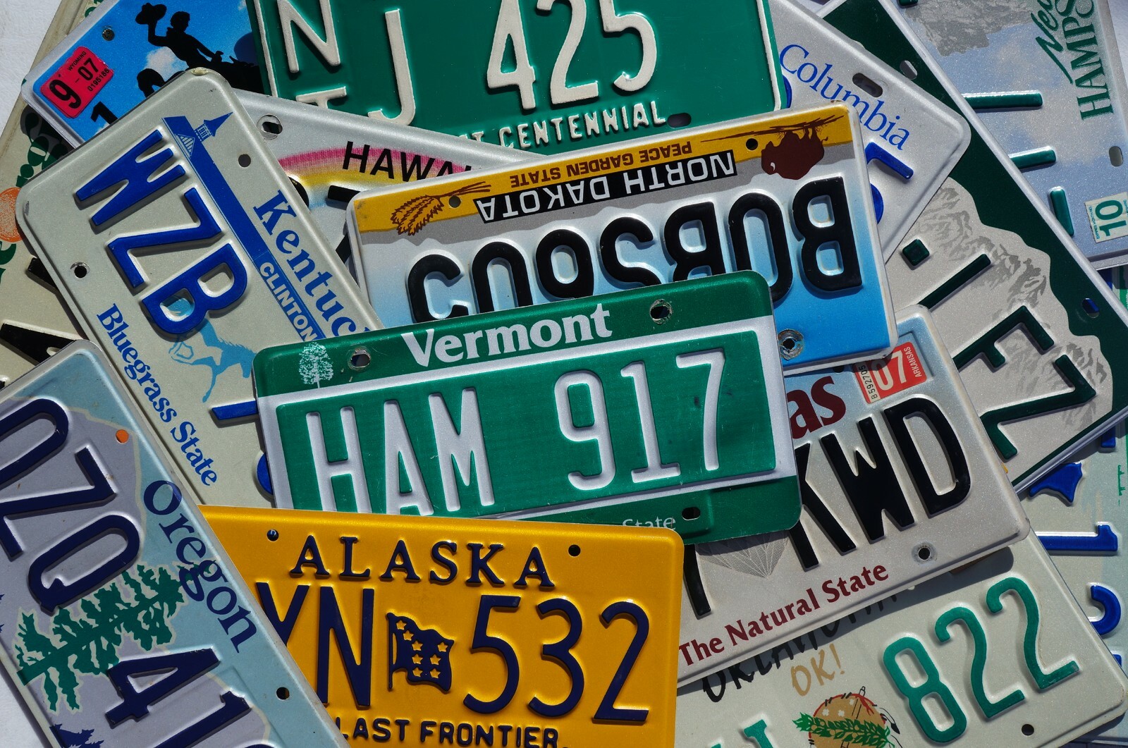 License Plate - ALL 50 STATES + Countries NICE License Plates Lot FREE SHIPPING