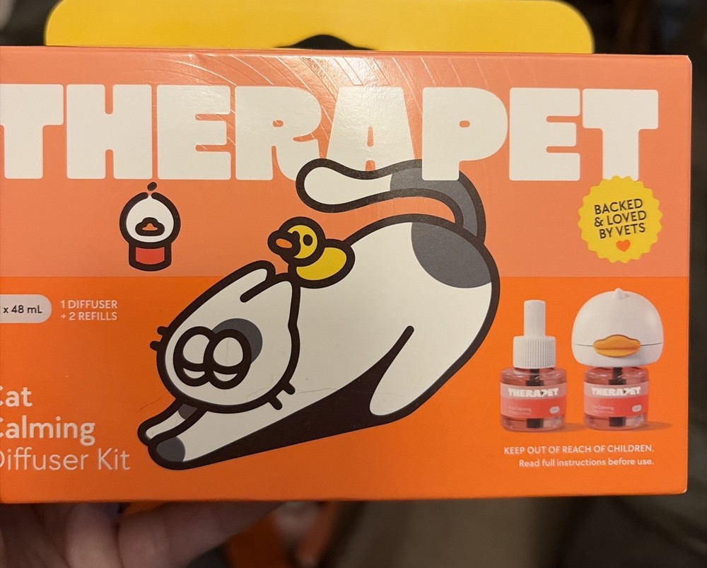 TherapetMD Cat Calming Diffuser Kit  Pheromone  1 DIFFUSER + 2 REFILLS   NIB
