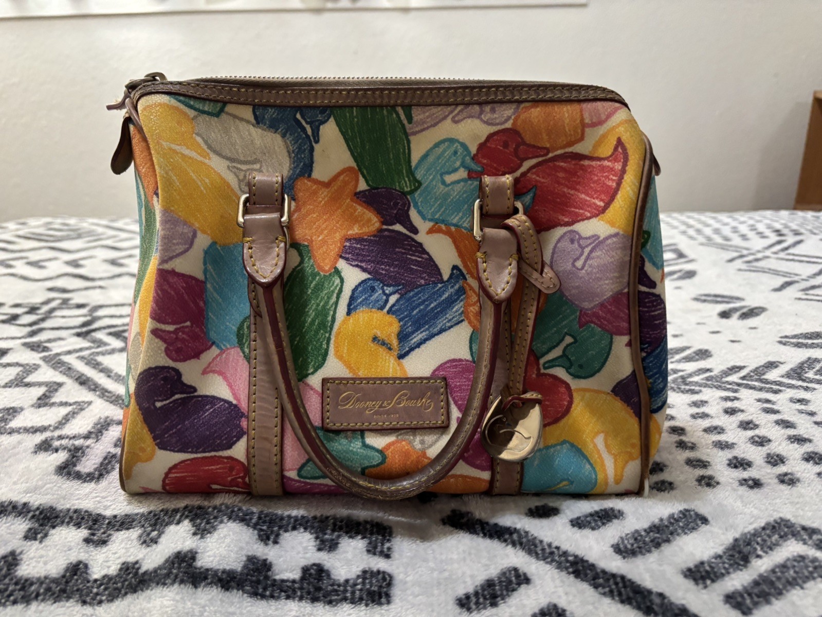 Dooney Bourke Wonder Duck  Satchel please see all pics