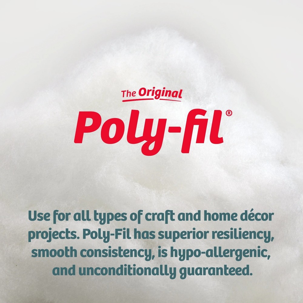 Poly-Fil Polyester Fiberfill Stuffing, 20lb Box, Bulk, by Fairfield