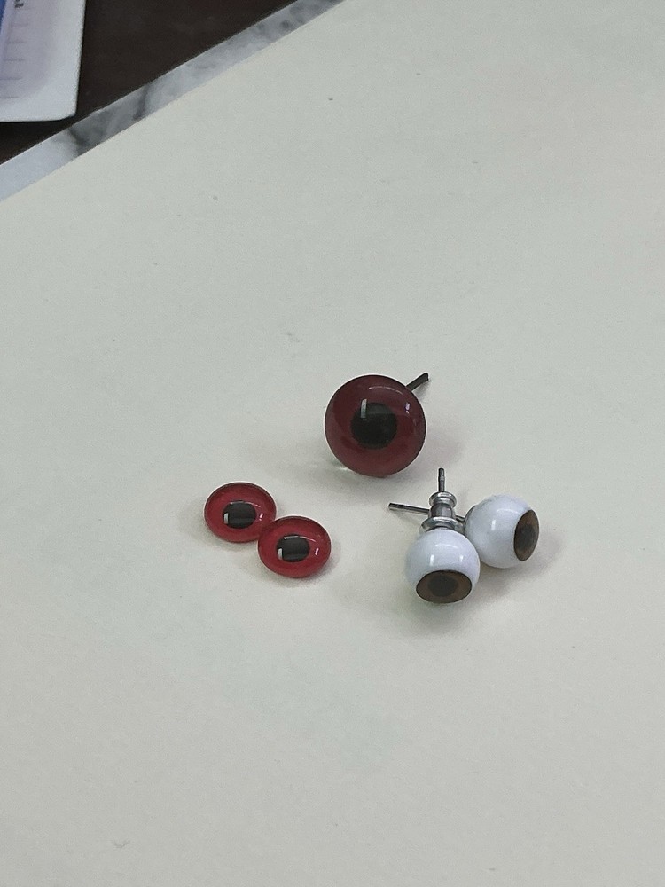 Eyeballs For Crafting One Pair Earrings 5 Total