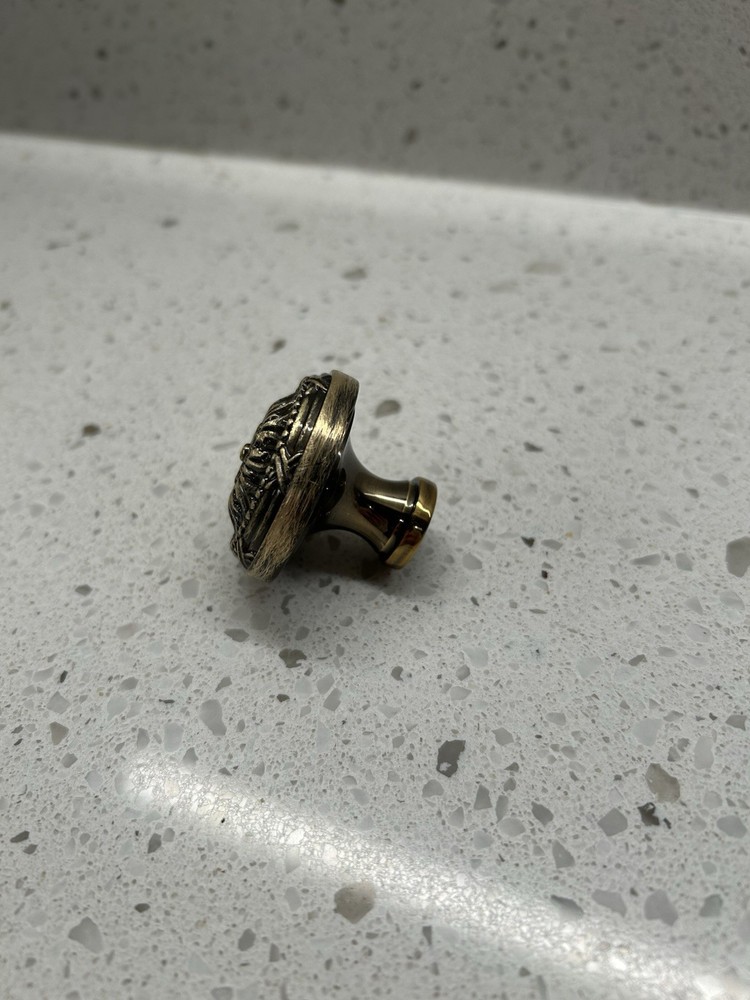 Shaub Brass Drawer Knobs- Set Of 9