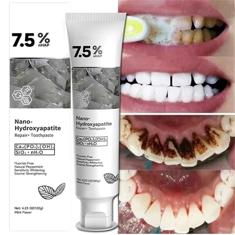 7.5% Hap Nano-Hydroxyapatite Toothpaste Remove Deep Clean 120g US
