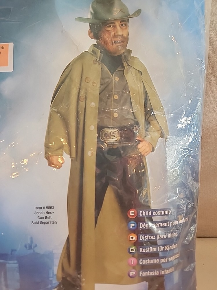 Boys Child JONAH HEX Costume Size M (MISSING HAT)