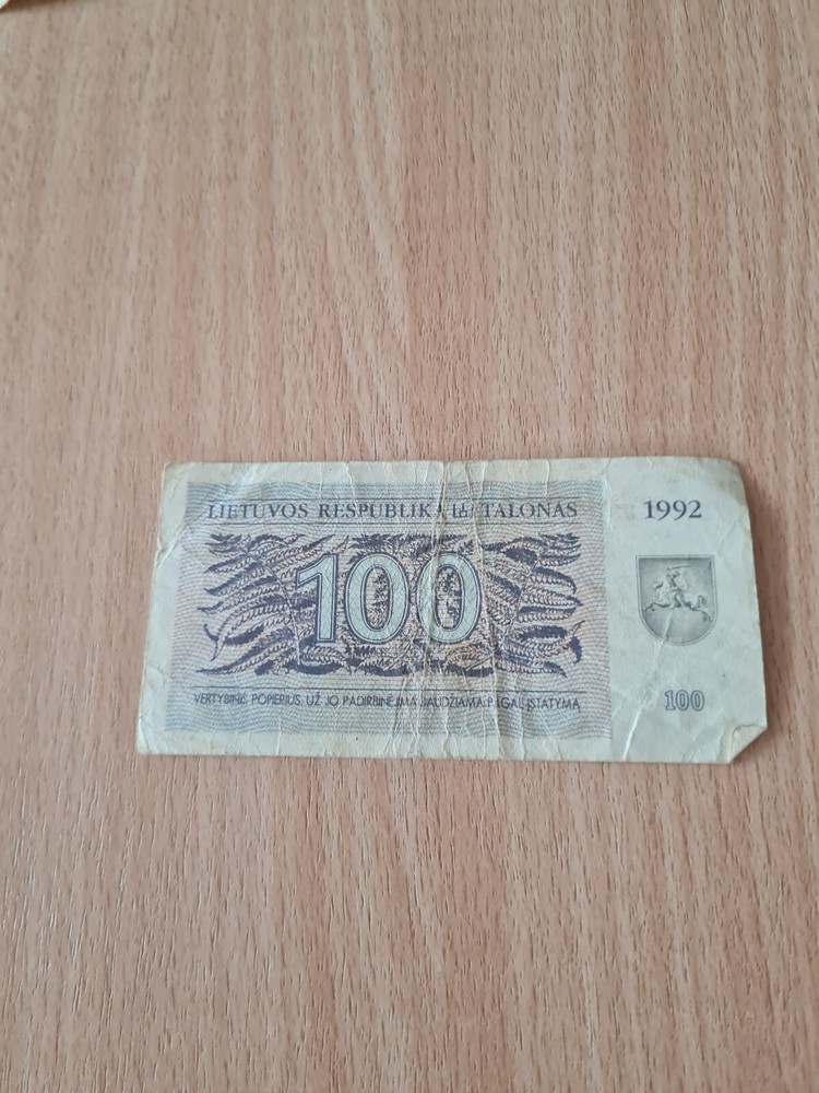 Lithuania talonas 100