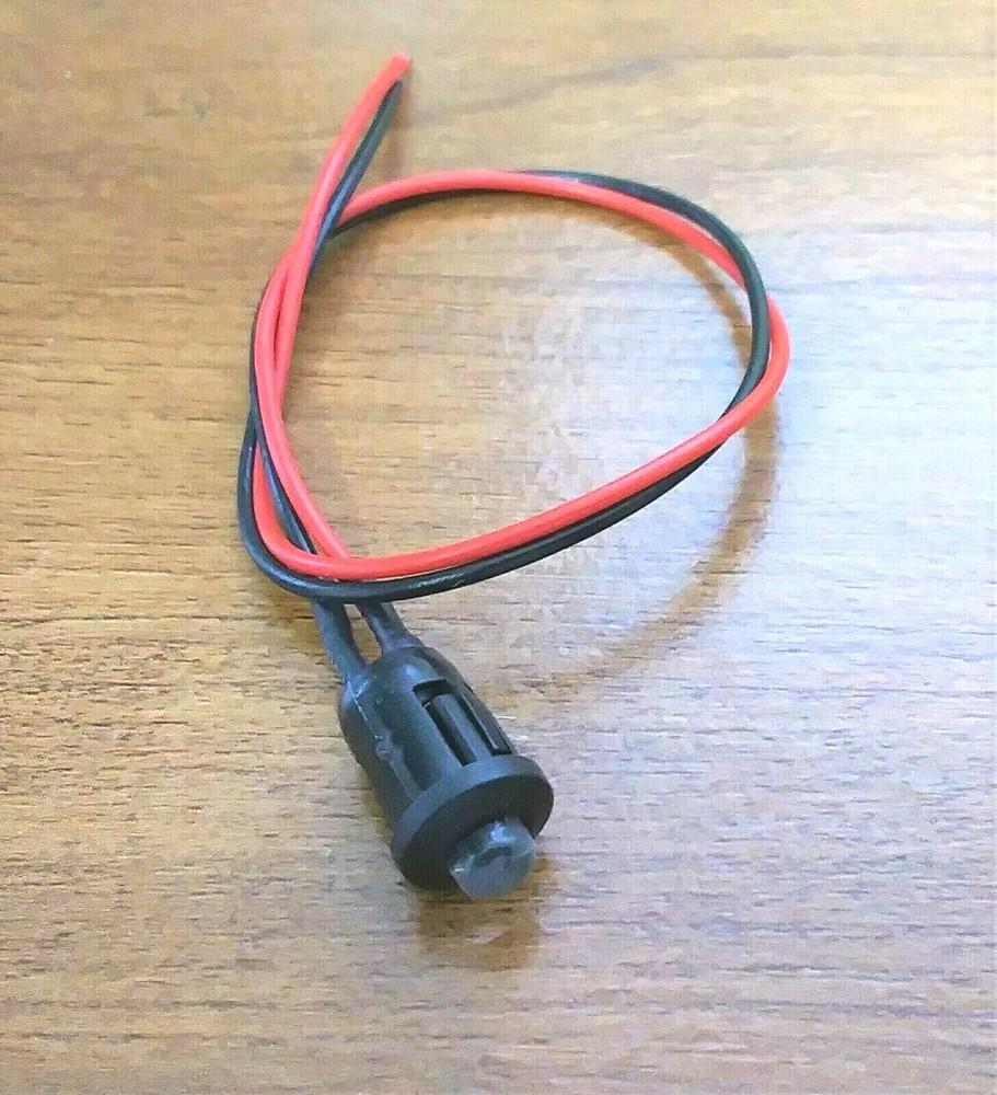 Super Bright BBT 12 volt DC Green LED 3/8" Snap-In Indicator Light