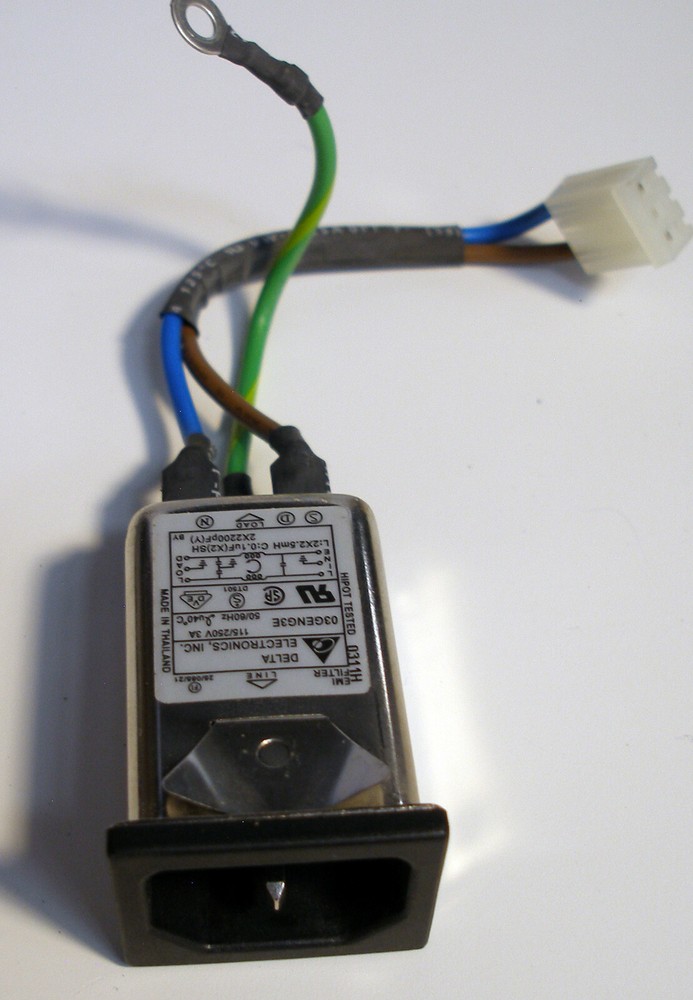 Delta 03GENG3E EMI Filter AC Power Entry Module, IEC 320-C14 3A Panel Mount