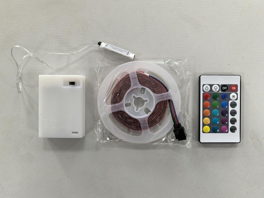 Multicolor LED Strip Lights with Remote Control Waterproof DIY Decor 2m