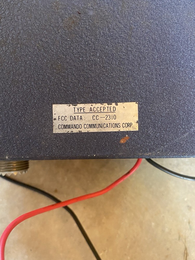 Commando 2310 Channel CB PA Radio - Untested