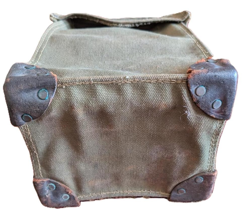WWII Field Telephone Case Canvas & Leather