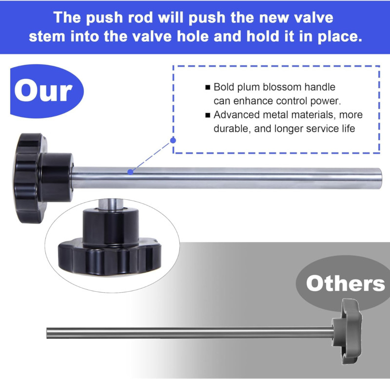 Quick Change Tire Valve Tool Kit , Tire Valve Stem Core Quickly Replacement Tool