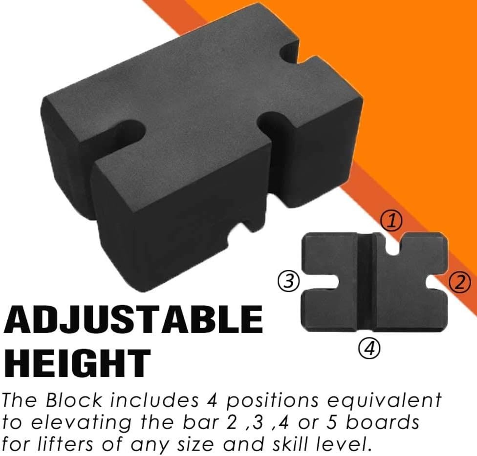 Elevate Your Workout - Adjustable Bench Press Block for Safe, Effective Lifting