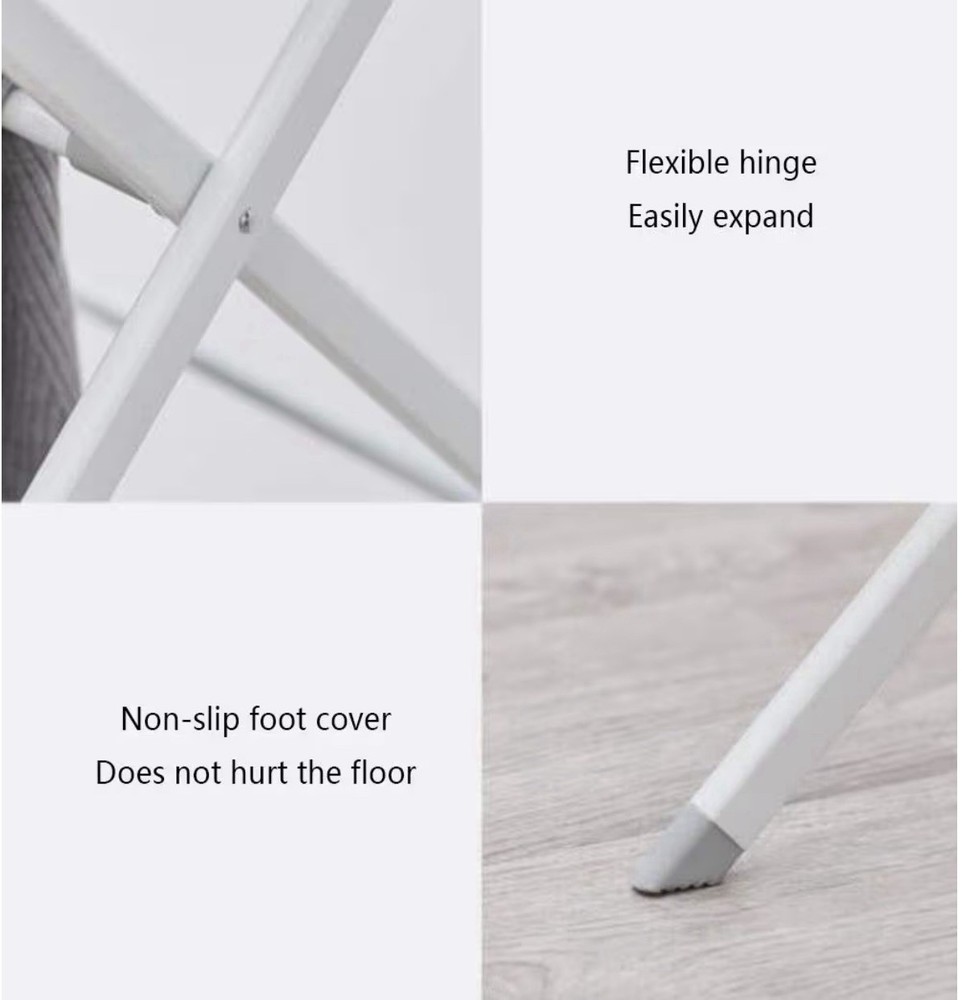 Folding Indoor Clothes Drying Rack - Laundry, Towel Hanger & Storage