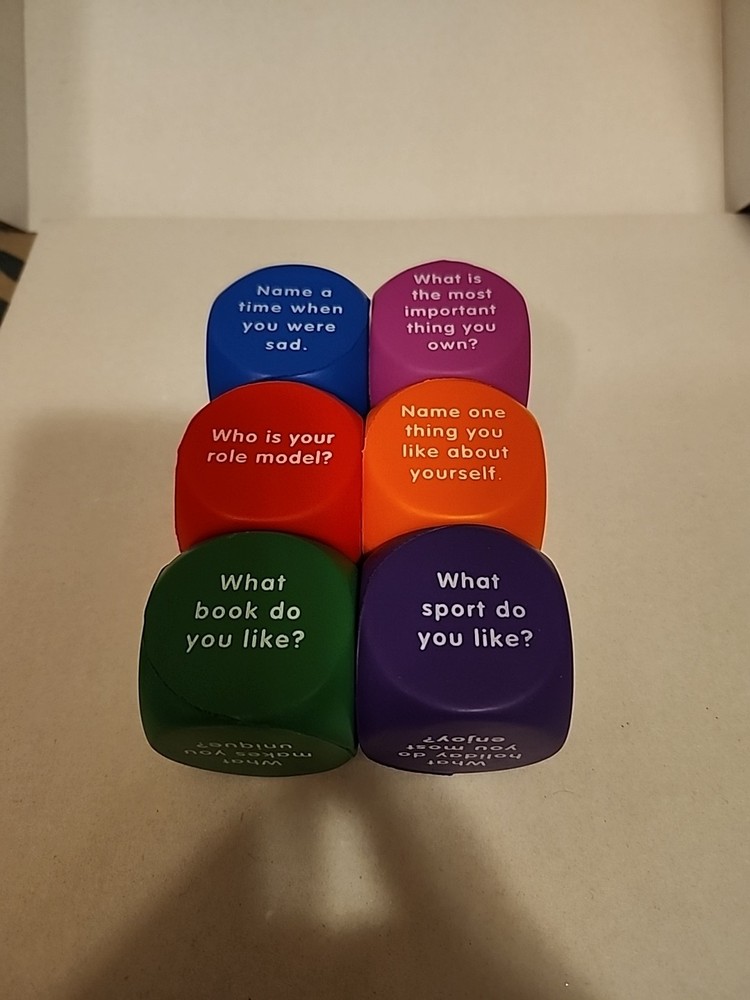 Learning Resources Reading Comprehension Cubes Homeschool Soft Foam Set 6 Guided