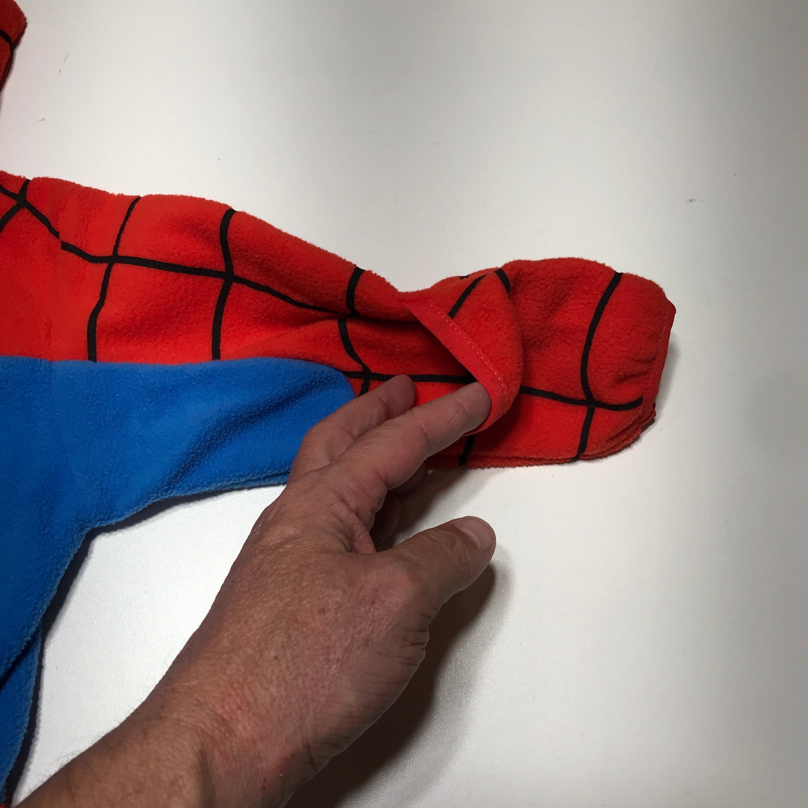 NWT Cuddle Club Marvel Fleece Spiderman One Piece Hooded Costume Toddler 18-24 M