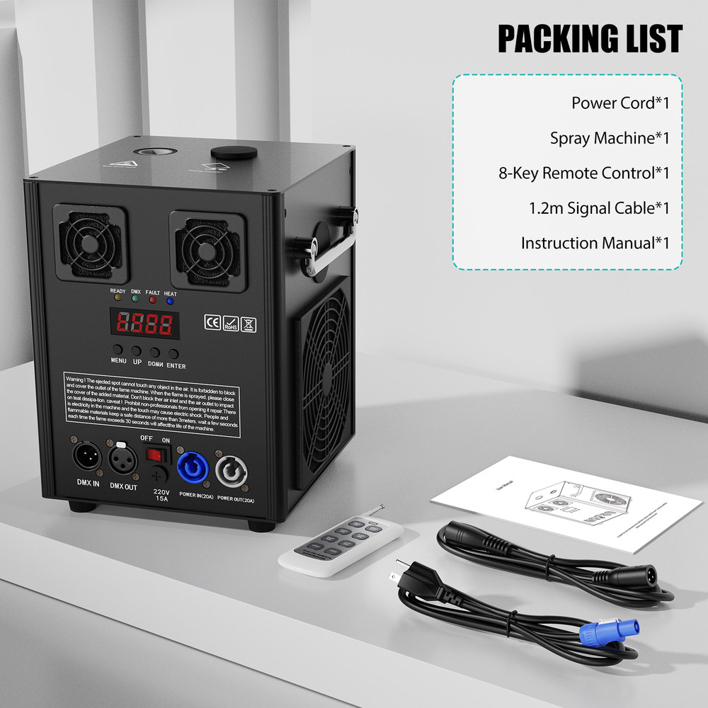 2X Cold Spark Machine 700W Stage Effect DMX Firework DJ Event Party Wedding