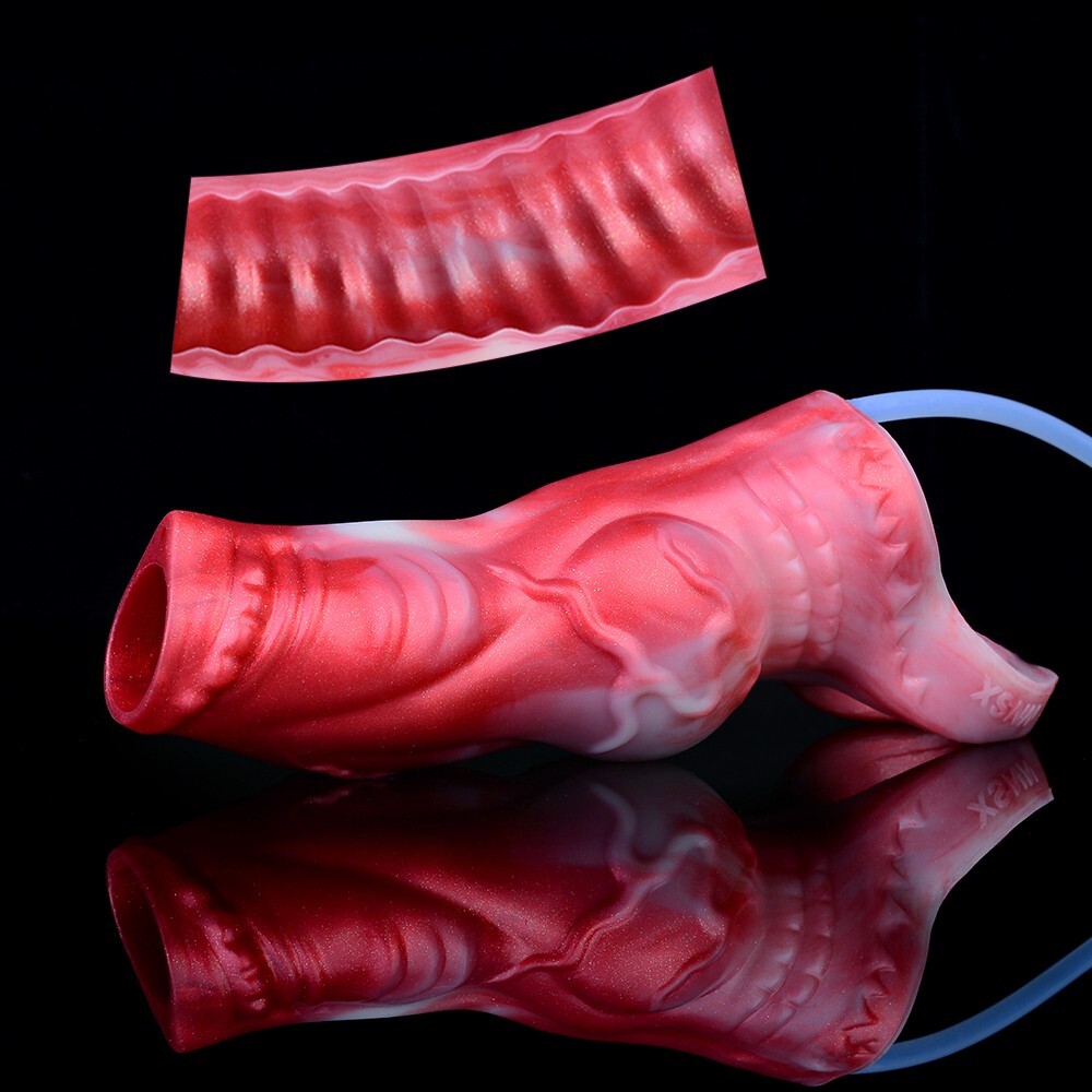 Squirting Penis Sleeve Enlargement Delay Ejaculation Knot Penis Extender for Men