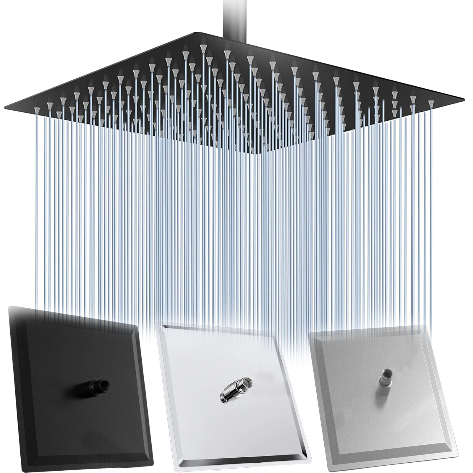 Stainless steel Rainfall Shower Head Ultrathin Rain Shower head High Pressure