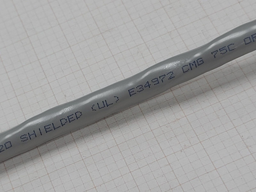 Belden 7895A 18/1P+20/1P Multi-Shielded DeviceBus Mid Data Cable PLTC Gray/10ft