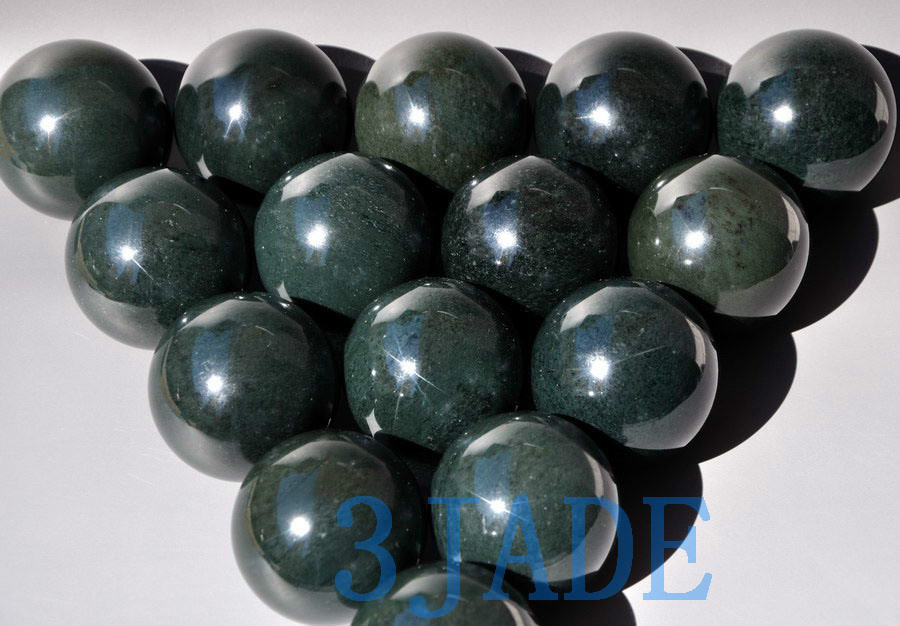 2" Natural Nephrite Jade Ball / Sphere