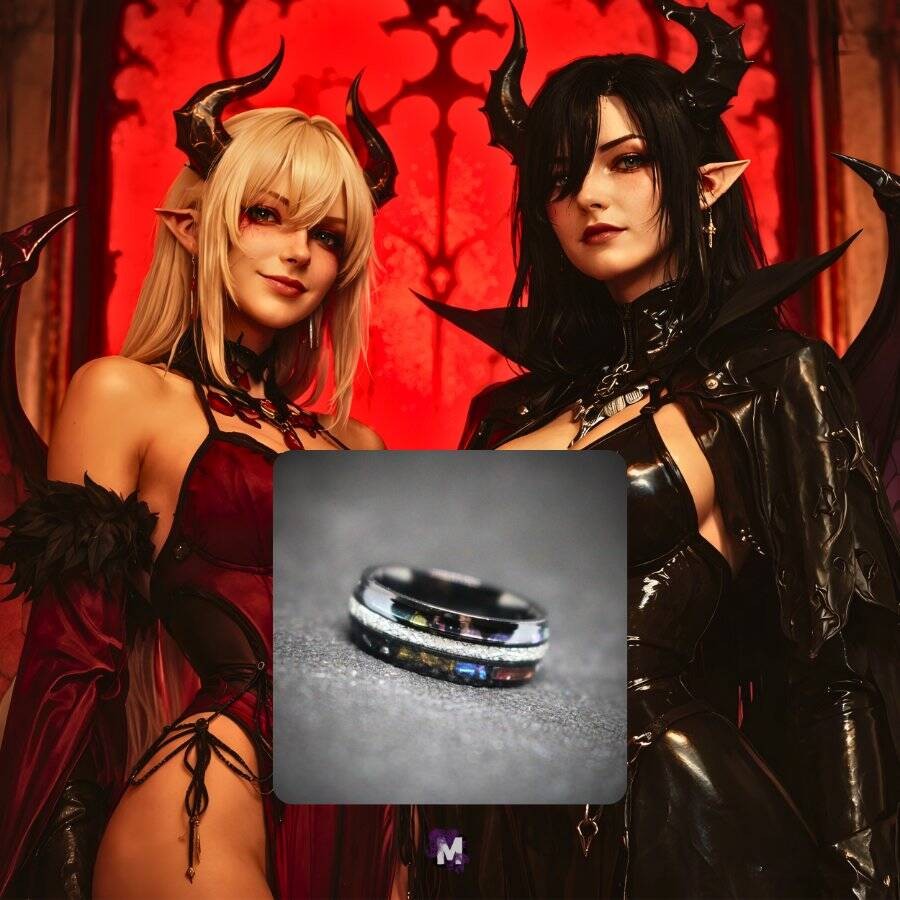 Haunted Ring: Dualistic Succubus Pair! Pleasuring Dominant & Submissive Succubi!