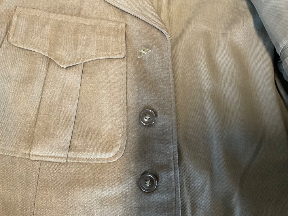 ww2 Eisenhower ( ike ) jacket 1943 , 2nd infantry division patch , rare ,38r