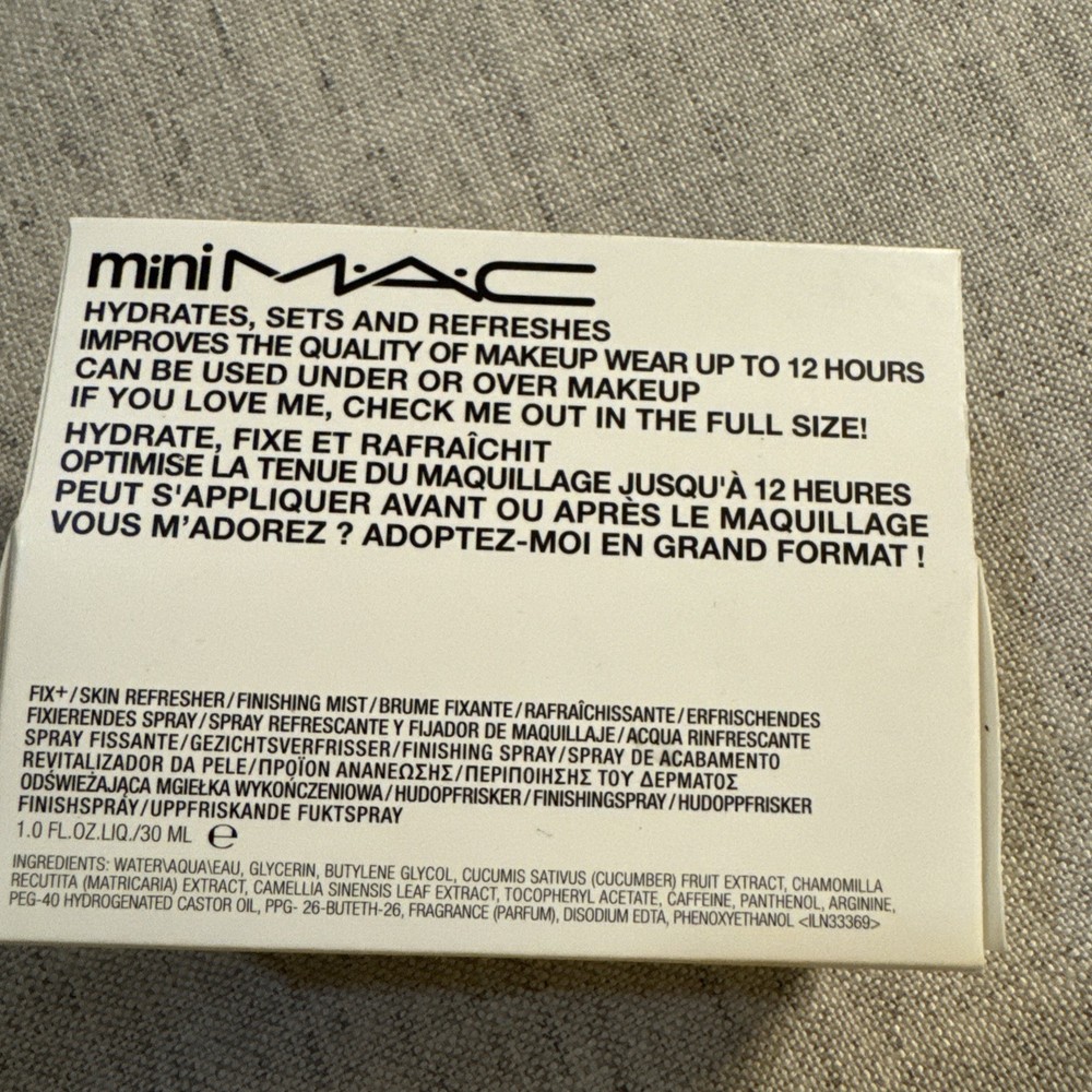 Mini MAC Prep + Prime Fix+ Primer and Setting Spray 1 oz 30 mL New In Box