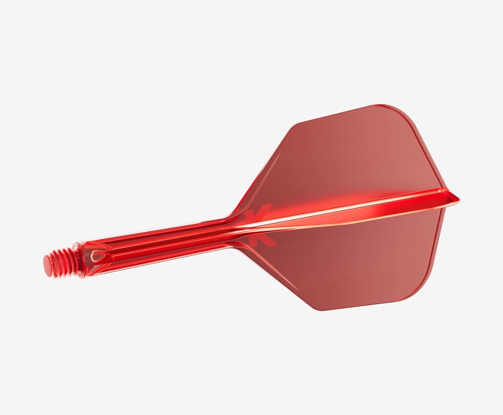 NO6 SHAPE RED INTERMEDIATE TARGET K-FLEX 1 PIECE SHAFT AND FLIGHT