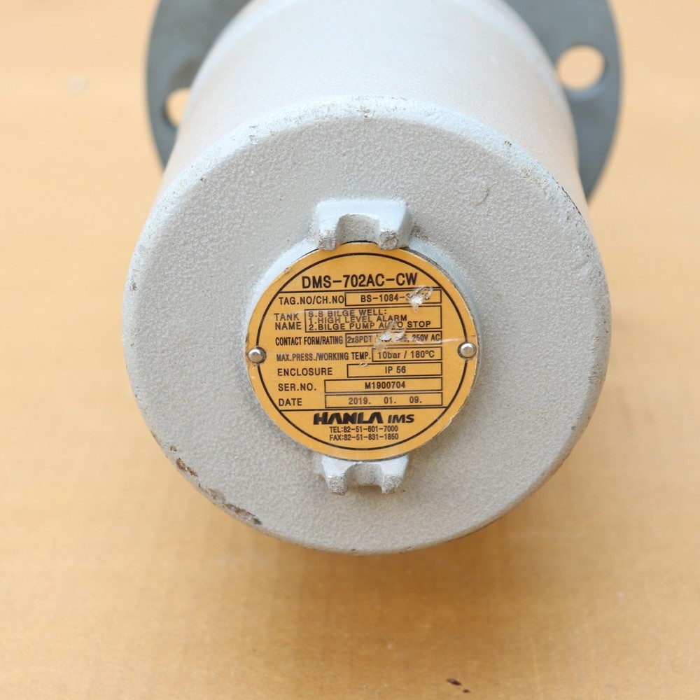 HANLA IMS DMS-702AC-CW DISPLACEMENT LEVEL SWITCH DMS702ACCW