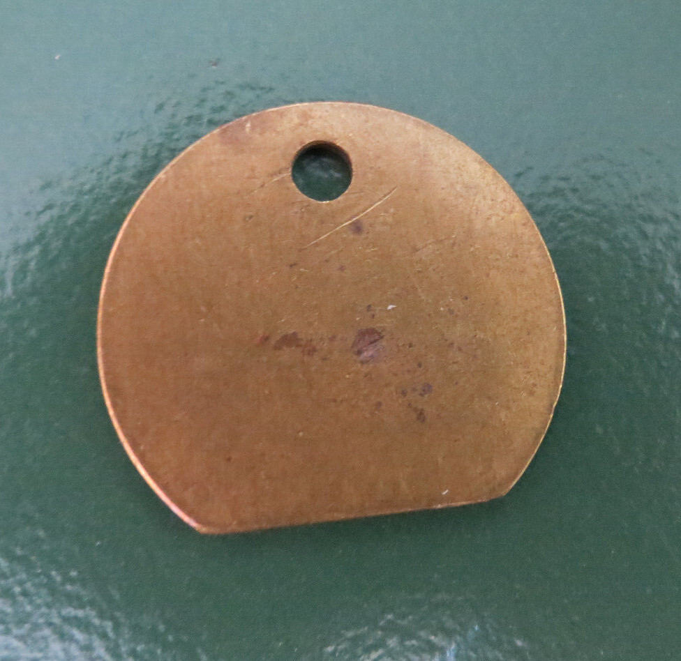 HATFIELD Colliery Pit Check Tally - marked HATFIELD 2074