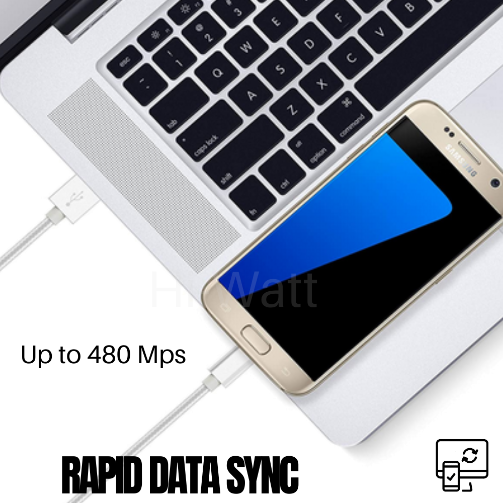 3 PACK 10Ft Extra Long Micro USB Cable Fast Charge Android Charger Charging Cord