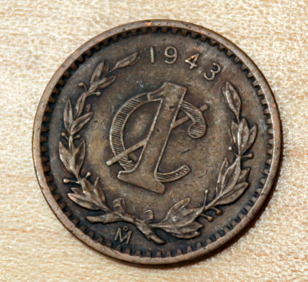 1943 Mexico 1 Centavo