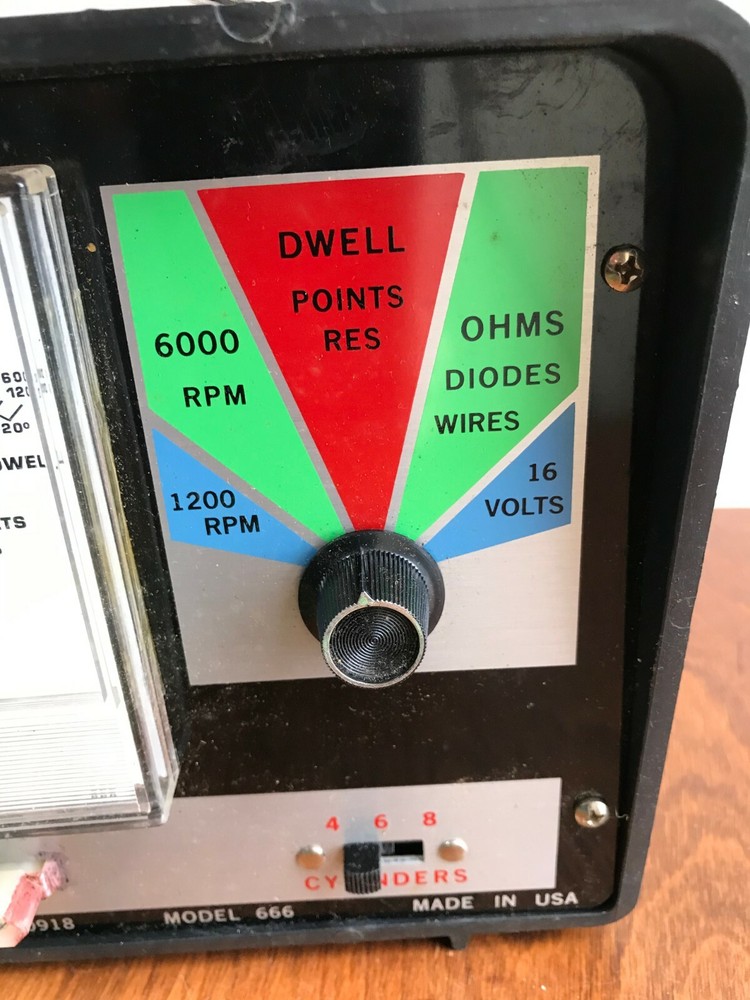 Vintage Solid State Engine Analyzer 4-6 Cylinder Model 666