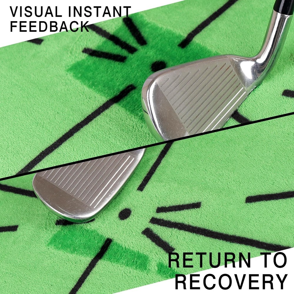 Professional Path Feedback Golf Hitting Mat, Improve Swing Accuracy Golf Mat, Pr