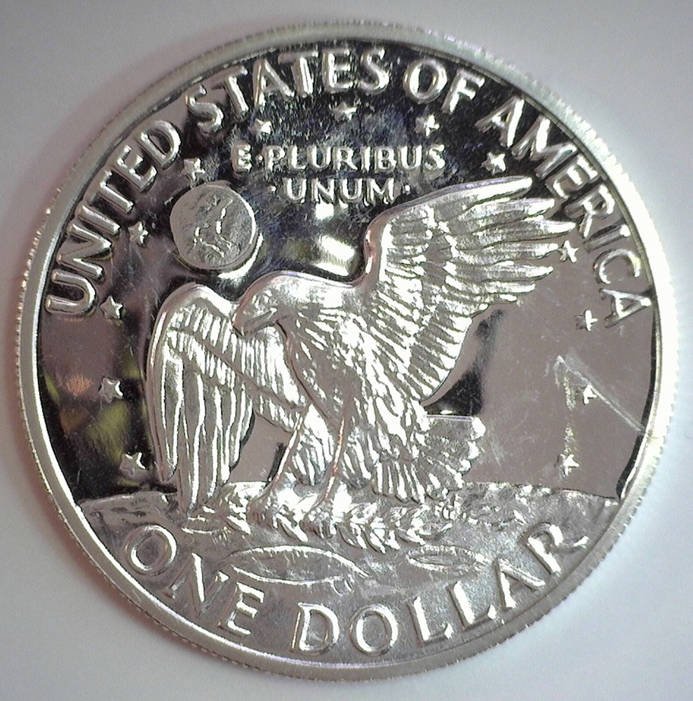 1971 S Eisenhower Dollar PROOF SILVER Ike $1 US Mint 40% Silver Coin