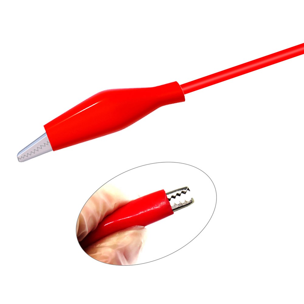 Multimeter Test Leads Set Stackable Banana Plug to Alligator Clip Mini Grabber