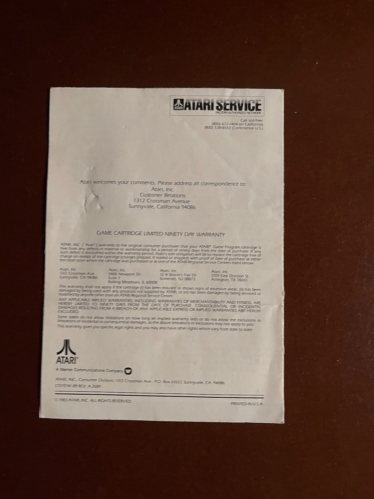 1983 Kangaroo Box & Instructions Only