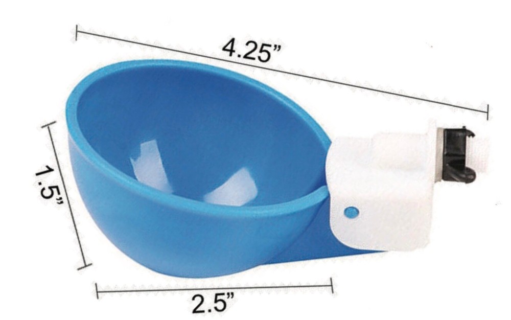 20 PCS Automatic Water Cups Poultry Drinker Waterer Chicken Ducks Quail Drinking